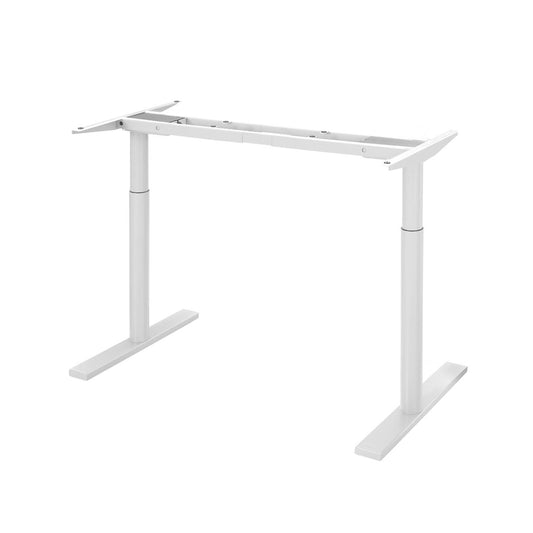 Standing Desk Sit Stand Motorised Adjustable Frame Only Dual Motor White