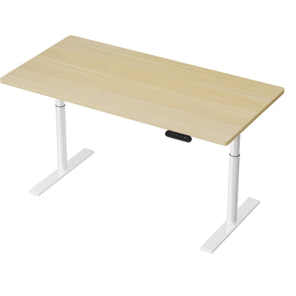 Elegant Black 140cm/120cm Height Adjustable Electric Standing Desk