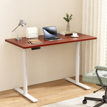 Standing Desk Motorised Electric Dual Motor White Oak 120CM