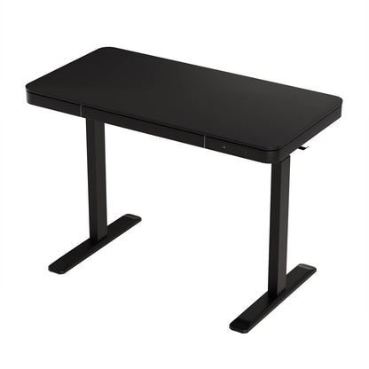 Standing Desk Motorised Electric Motor Drawer 120CM Black