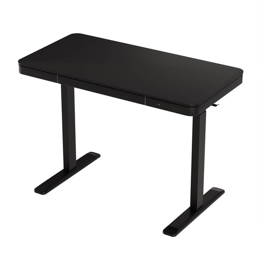 Standing Desk Motorised Electric Motor Drawer 120CM Black