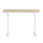 Standing Desk Motorised Electric Dual Motor Draw 120Cm Oak