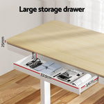 Standing Desk Motorised Electric Dual Motor Draw 120Cm Oak
