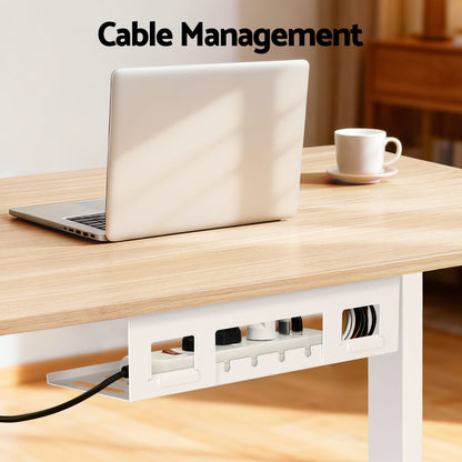 Electric Standing Desk Oak 140cm 140x70x72cm