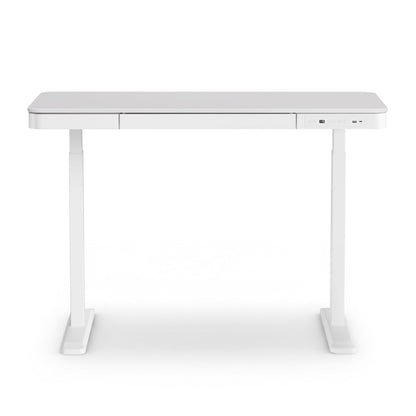 Electric Standing Desk White Motorised 120x60x72cm