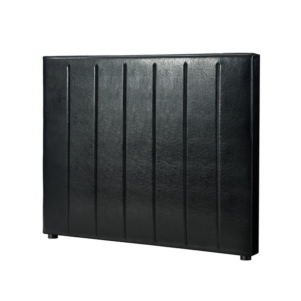  Bed Frame Headboard King Single Size Bedhead Black Leather