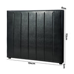 Bed Frame Headboard King Single Size Bedhead Black Leather