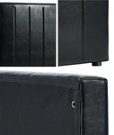 Bed Frame Headboard King Single Size Bedhead Black Leather