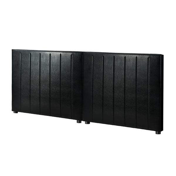  Bed Frame Headboard Double Queen King Bedhead Black Leather