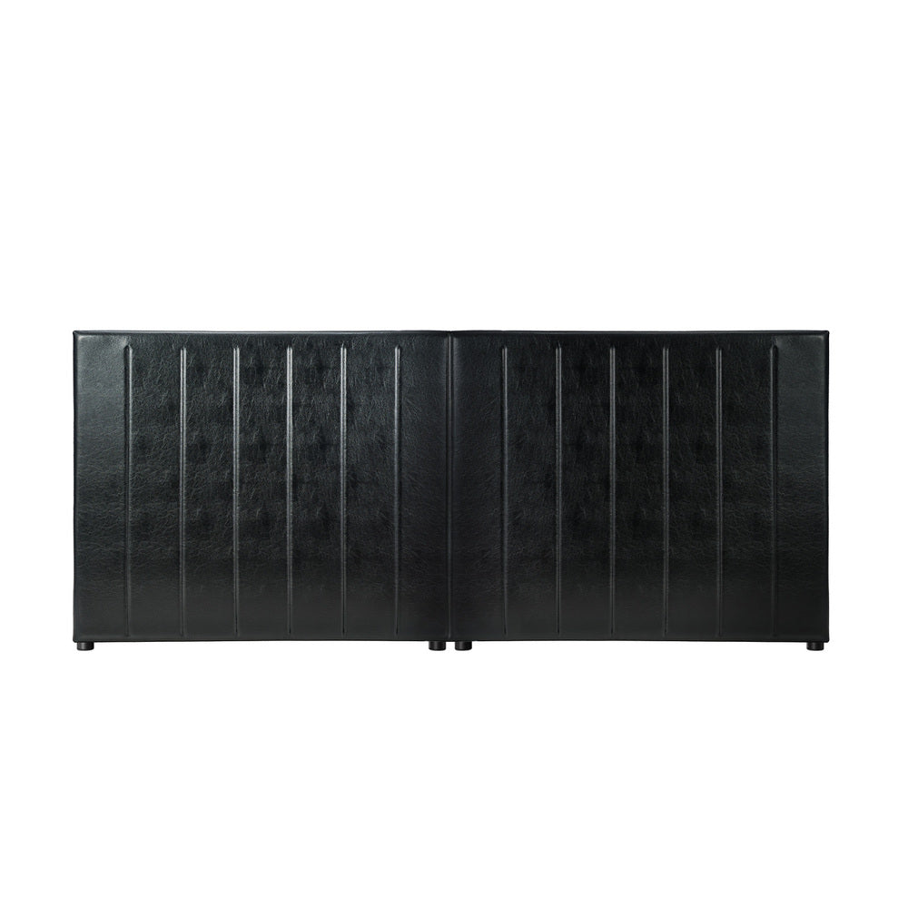 Bed Frame Headboard Double Queen King Bedhead Black Leather