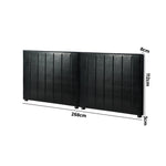 Bed Frame Headboard Double Queen King Bedhead Black Leather