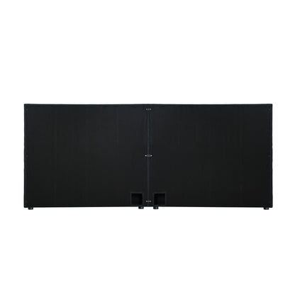 Bed Frame Headboard Double Queen King Bedhead Black Leather