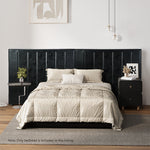 Bed Frame Headboard Double Queen King Bedhead Black Leather