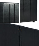 Bed Frame Headboard Double Queen King Bedhead Black Leather