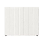 Bed Frame Headboard Double Queen King White Boucle