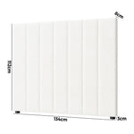 Bed Frame Headboard Double Queen King White Boucle