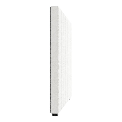 Bed Frame Headboard Double Queen King White Boucle