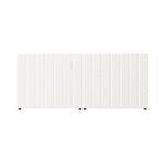 Bed Frame Headboard Double Queen King White Boucle