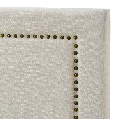 King Single Bed Headboard Bedhead Beige