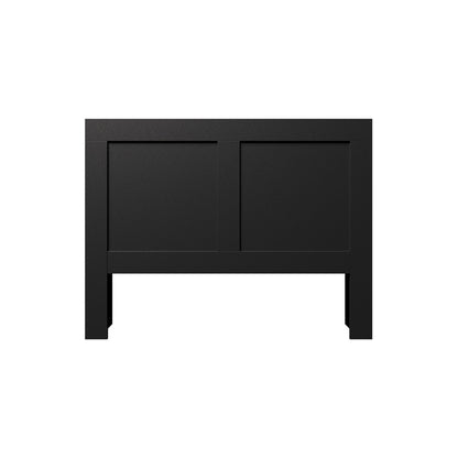 Bed Head with Shelves King Size White