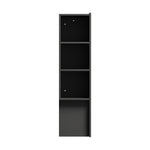 Headboard Bedhead with Storage Shelves Black/White