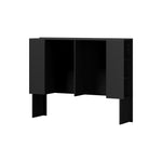 Headboard Bedhead with Storage Shelves Black/White