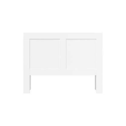 Bed Head with Shelves Queen Size White