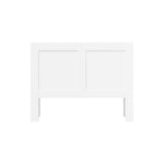 Headboard Bedhead with Storage Shelves Black/White