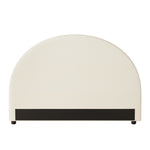 Bed Head Double Size Headboard Fabric Beige