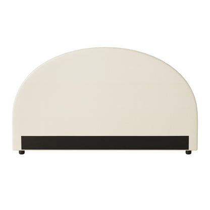 Bed Head King Size Headboard Fabric Beige