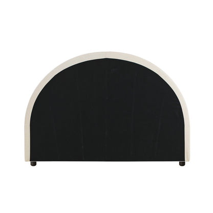 Bed Head King Single Headboard Fabric Beige