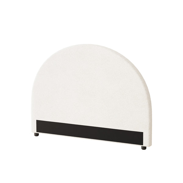  Bed Head King Single Headboard Boucle White