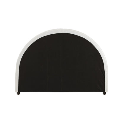 Bed Head King Single Headboard Boucle White