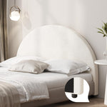 Bed Head Single Size Headboard Boucle White