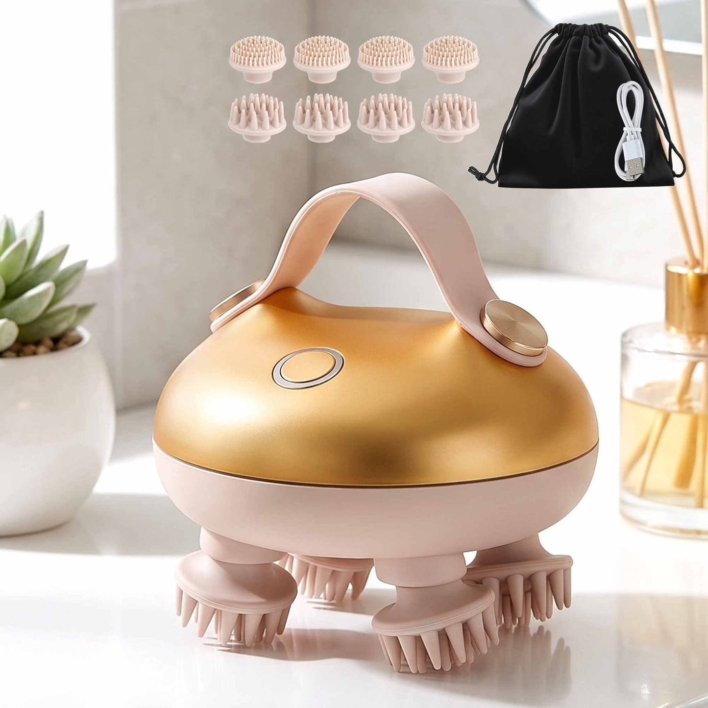 Scalp Massager Rechargeable Waterproof IPX7 | HomeAndLiving