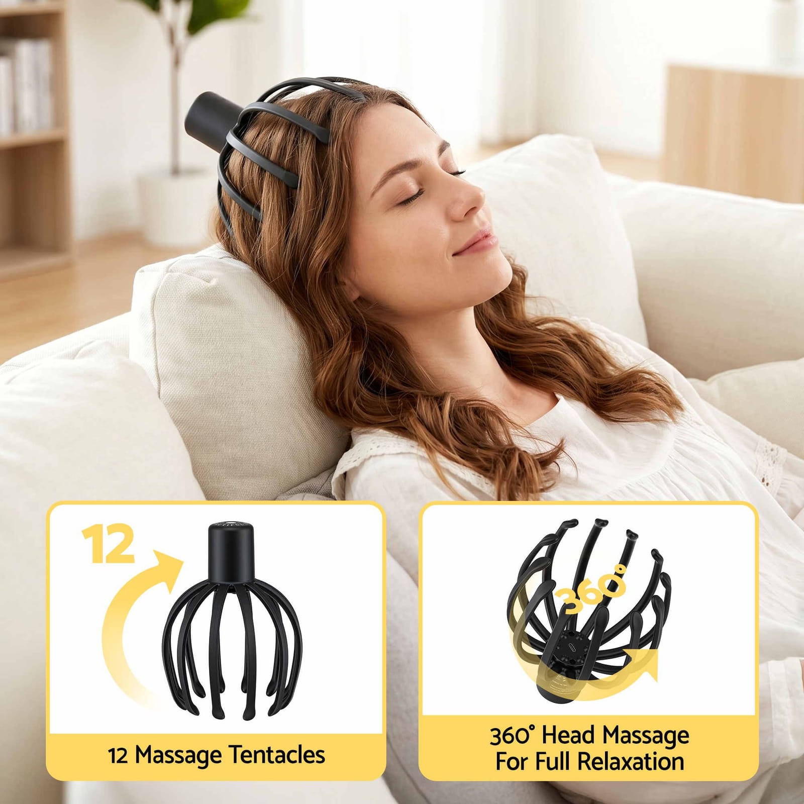 Electric Scalp Head Massager 3 Modes | HomeAndLiving - 8
