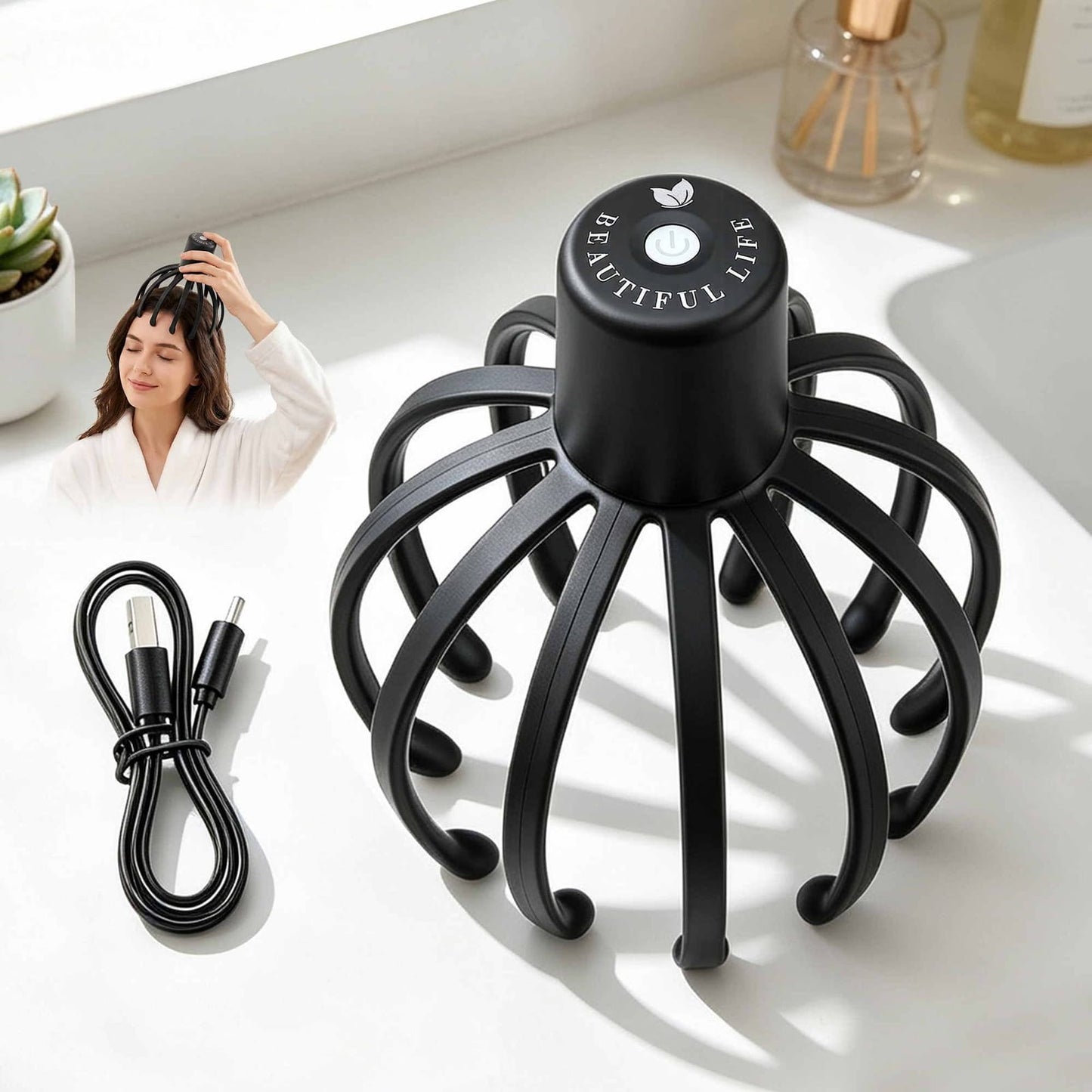 Electric Scalp Head Massager 3 Modes | HomeAndLiving