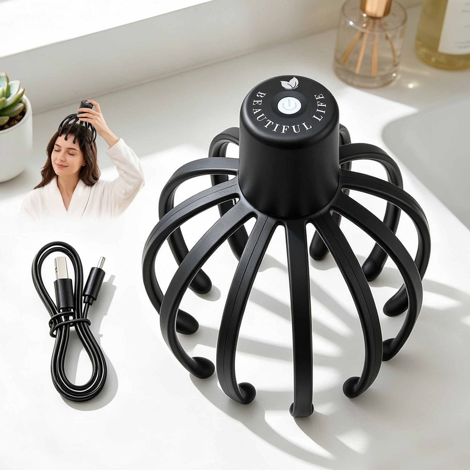 Electric Scalp Head Massager 3 Modes | HomeAndLiving