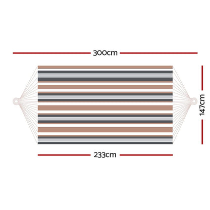 Hammock Bed Outdoor Camping Hammocks Beige Grey