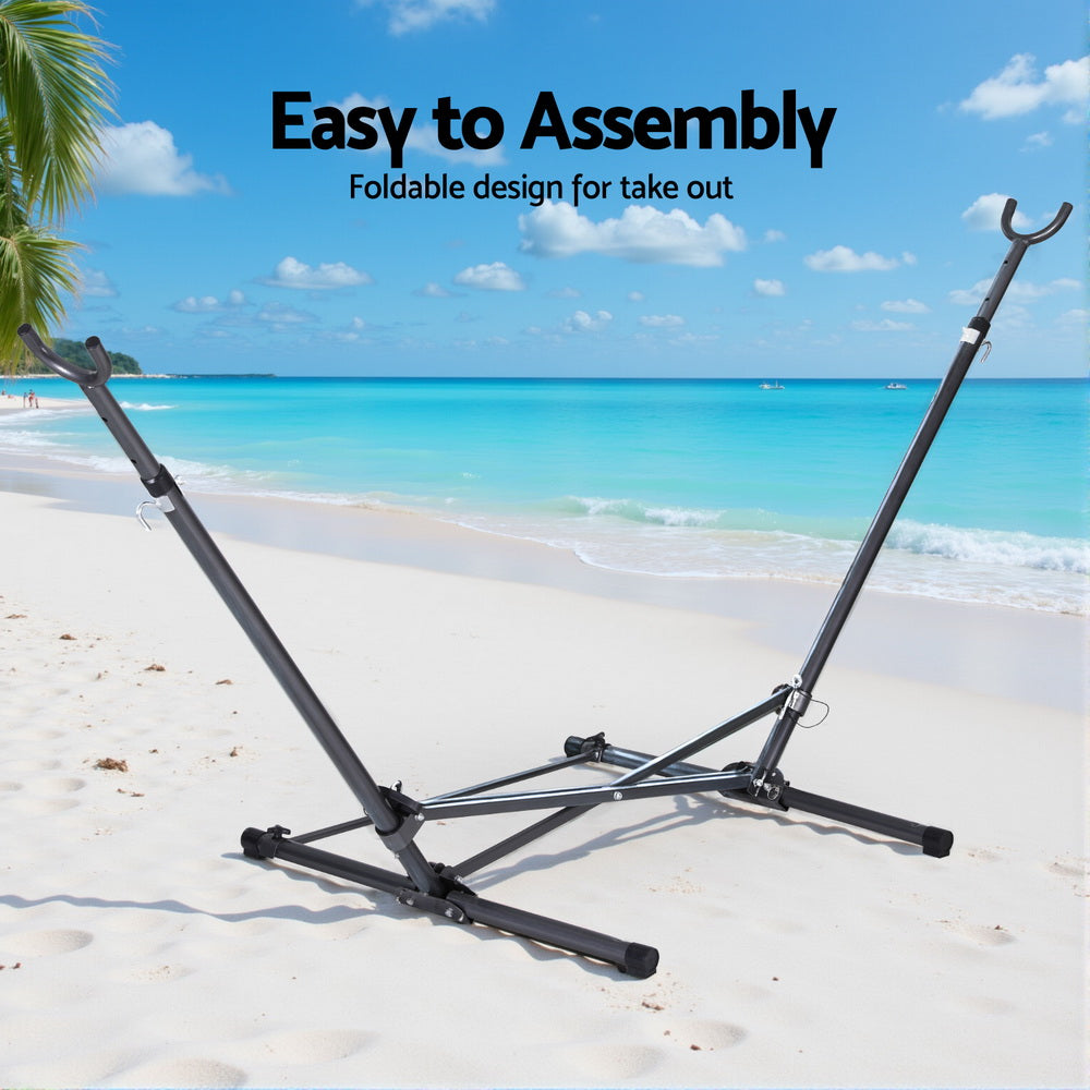 Hammock Bed Stand Steel Frame Outdoor Indoor