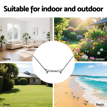 Hammock Bed Stand Steel Frame Outdoor Indoor