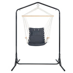 Outdoor Hammock Chair With Stand Swing Hanging Hammock Garden Grey