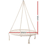 Hammock Chair Outdoor Tree Swing Nest Web Hanging Seat 100Cm