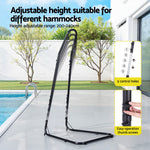 Hammock Chair Stand Heavy Duty Steel Frame Black