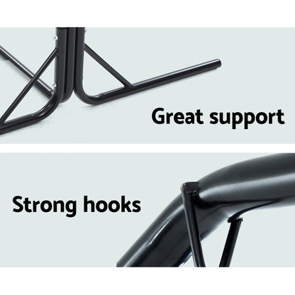 Hammock Chair Steel Stand 2 Person Double Outdoor Heavy Duty 200Kg