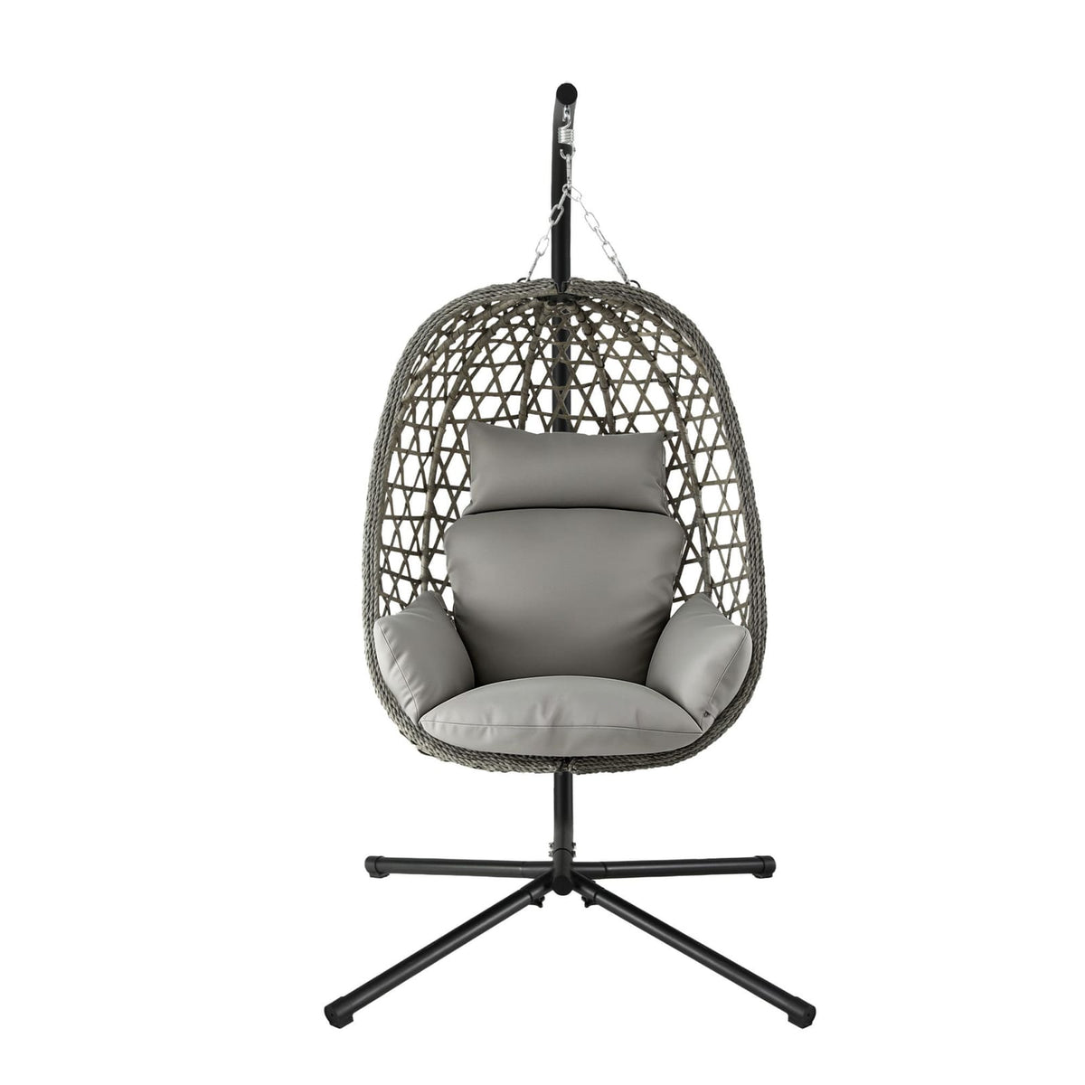 Outdoor Swing Chair Grey 102x192cm