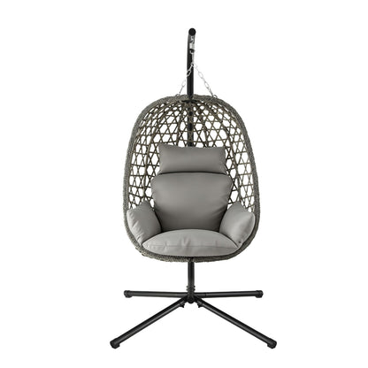 Outdoor Swing Chair Grey 102x192cm