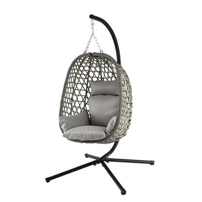 Outdoor Swing Chair Grey 102x192cm
