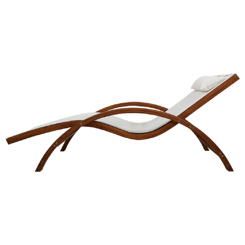 Outdoor Wooden Sun Lounge