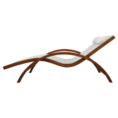 Outdoor Wooden Sun Lounge
